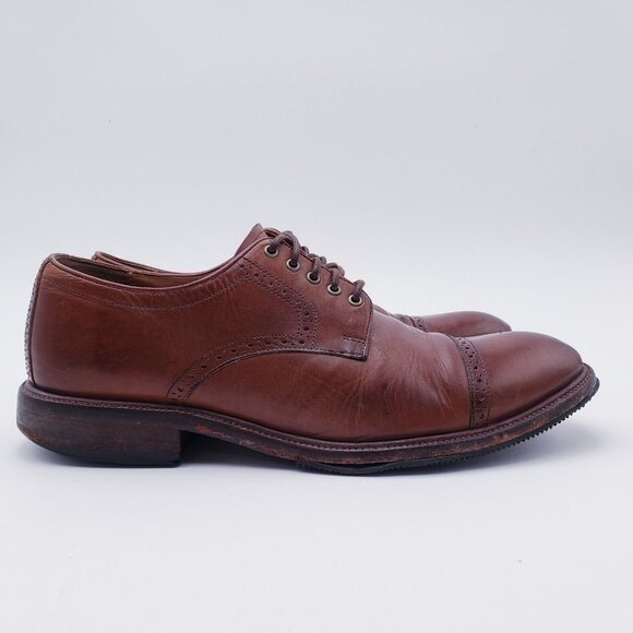Trask‎ Brogue Leather Oxfords Cap Toe Brown Leather  Lace Up Men\'s Size 10 main image 9